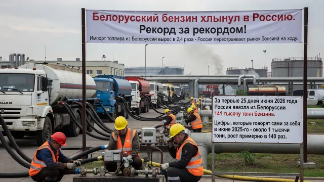 Белорусский бензин хлынул в Россию. Рекорд за рекордом!
