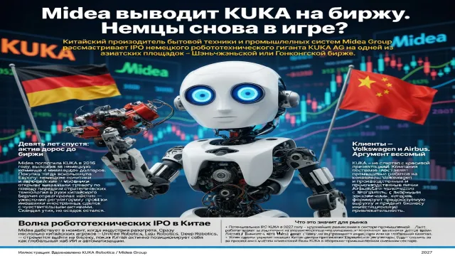 Midea выводит KUKA на биржу. Немцы снова в игре?